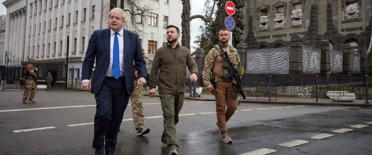 बेलायती प्रधानमन्त्री अचानक युक्रेनको राजधानी किभमा