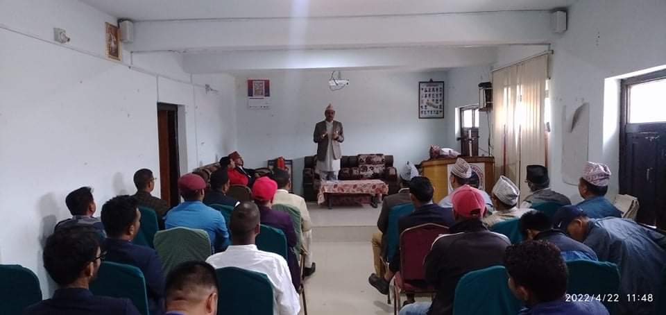 निर्बाचन आचारसंहिताको पुर्ण रुपमा पालना गर्न मुख्य निर्बाचान अधिकृत घिमिरेकाे निर्देशन