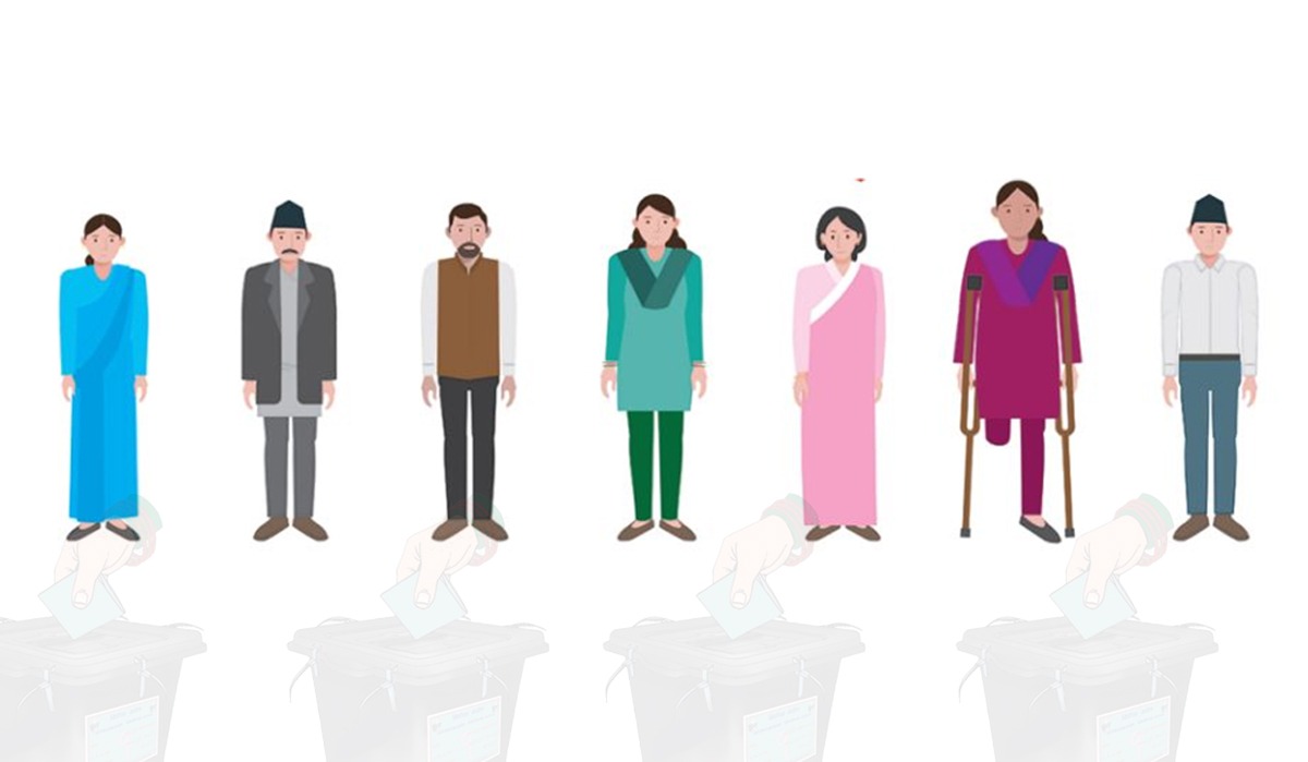 मत संकेत गर्न नसक्ने मतदाताले सहयोगी लैजान पाउने