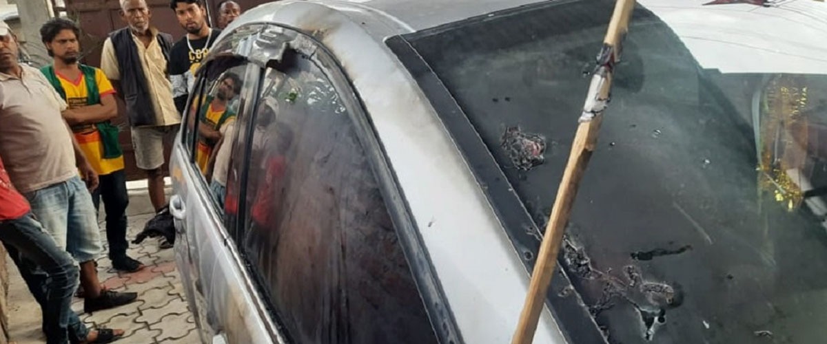 राप्रपाका मेयर उम्मेदवारको गाडीमा आगजनी