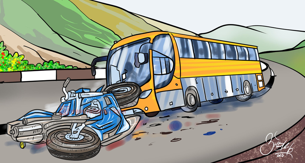 चितवनमा सवारी दुर्घटना : तीन महिनामा ३४ जनाको मृत्यु