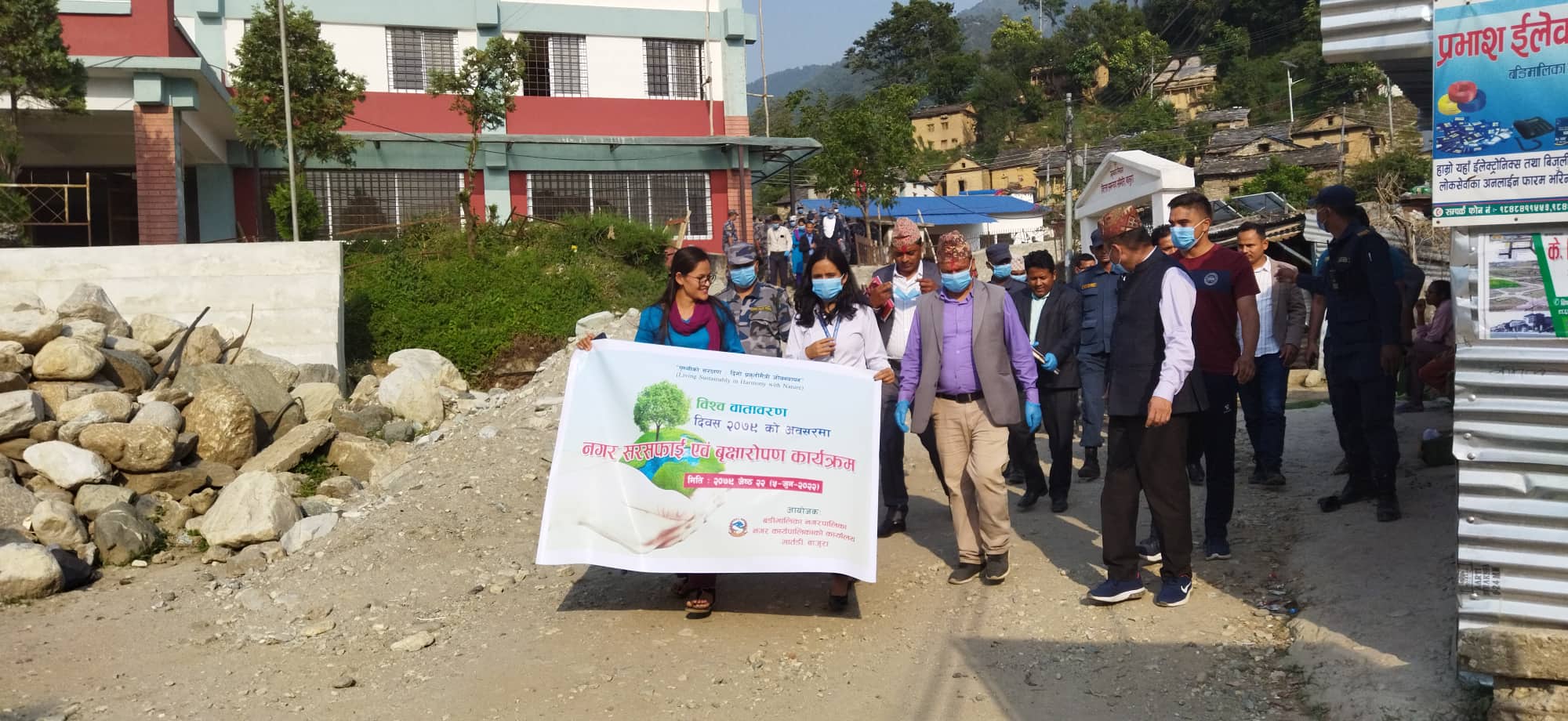 बडीमालिकाले गर्यो मार्तडी बजार सरसफाई कार्यक्रमको सुभारम्भ