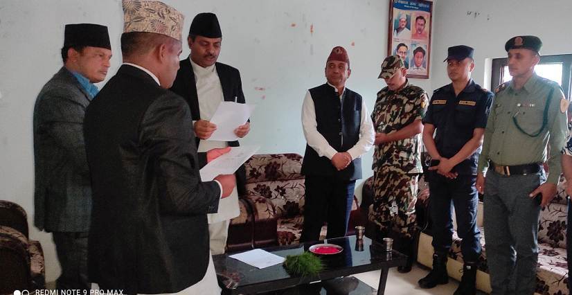 बुढीगंगाका नवनिर्वाचित मेयर बानियाँले लिए पद तथा गोपनियताको शपथ