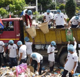 युवा संघले गर्‍यो बोनेश्वरको फोहोर सफा (फाेटाेफिचर)