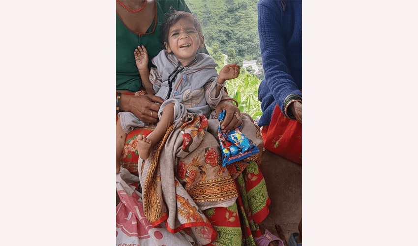 बाजुराका कुपोषित बालबालिका पुनर्स्थापना गृहमा