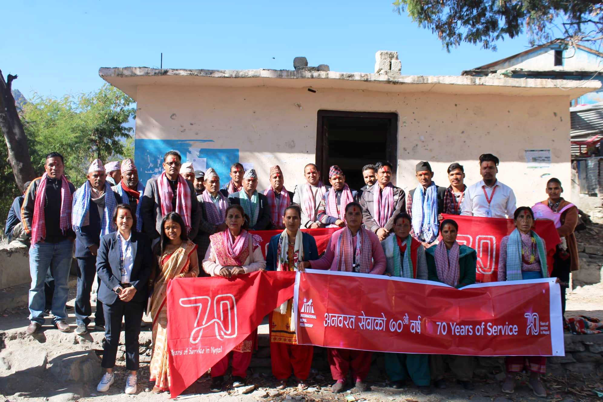 बाजुरामा आईएनएफ नेपालको ७० औं वार्षिकोत्सव मनाईयो