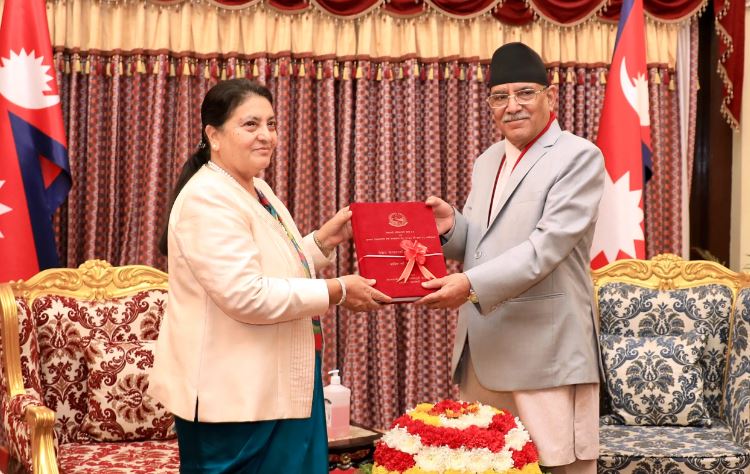 प्रधानमन्त्रीद्वारा राष्ट्रपति समक्ष वार्षिक प्रतिवेदन पेश