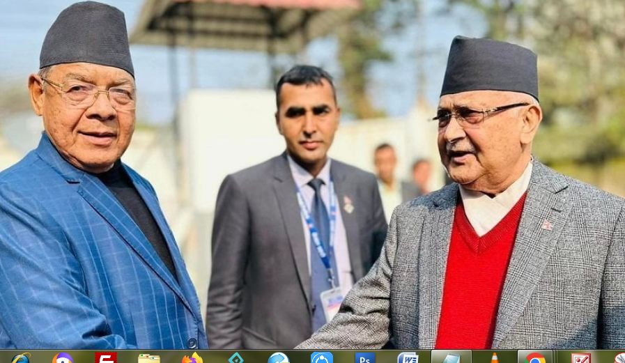 ओली र वामदेवबीच भेटवार्ता