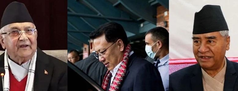 चिनियाँ कम्युनिस्ट नेता च्या नेतृत्वको टोलीले देउवालाई आज भेट्ने, ओलीलाई भोलि