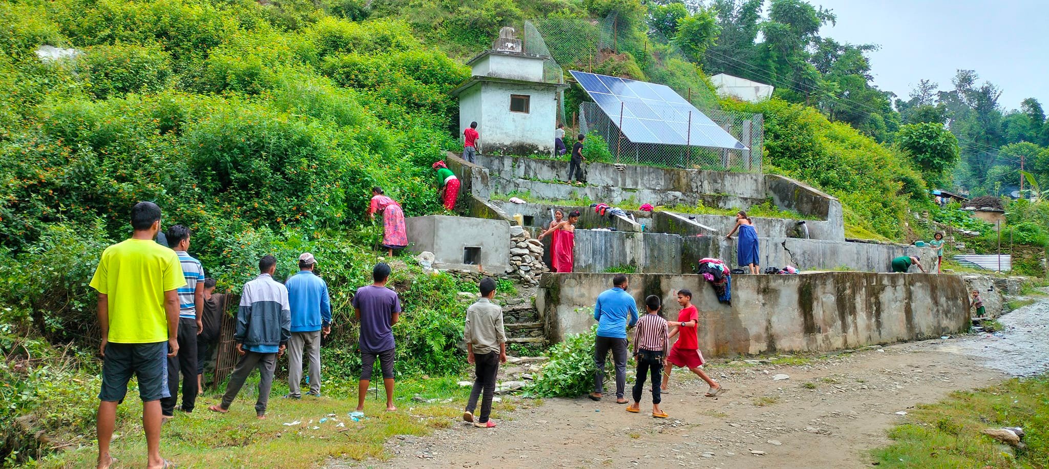 बुढीगंगा-६ ले वडामा सरसफाई अभियान चलाउँदै