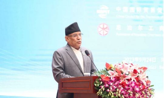 नेपालमा लगानी गर्न चिनियाँ लगानीकर्तालाई प्रधानमन्त्रीको आग्रह