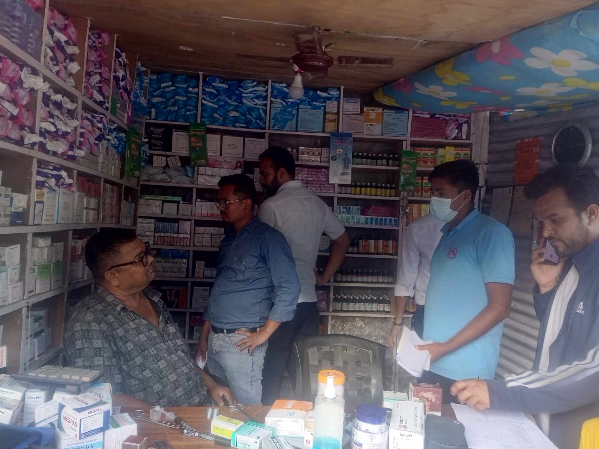 कोल्टीमा संचालित मेडिकलको प्रशासनद्धारा अनुगमन