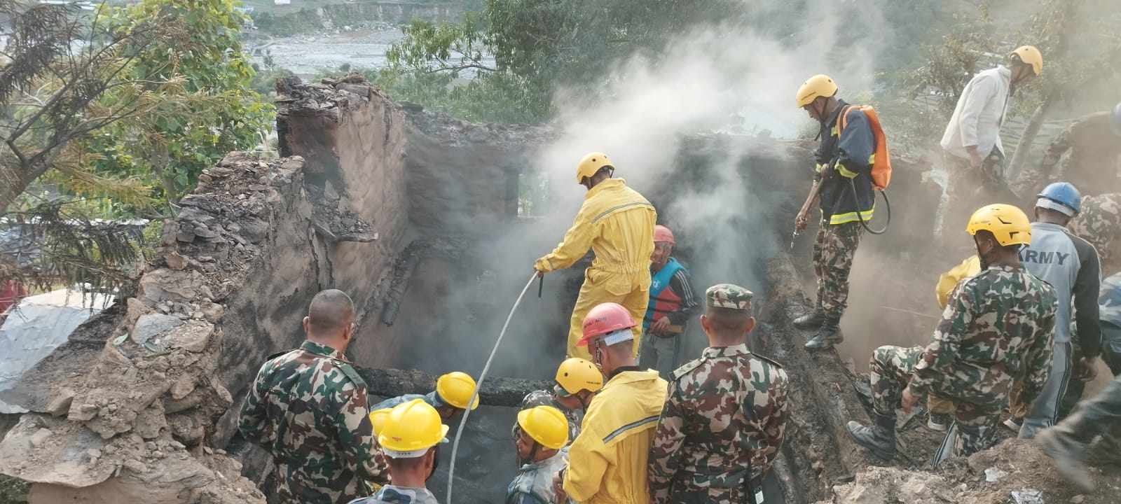 बडीमालिका-८ राप्कमा आगलागि हुँदा लाखौंको क्षति