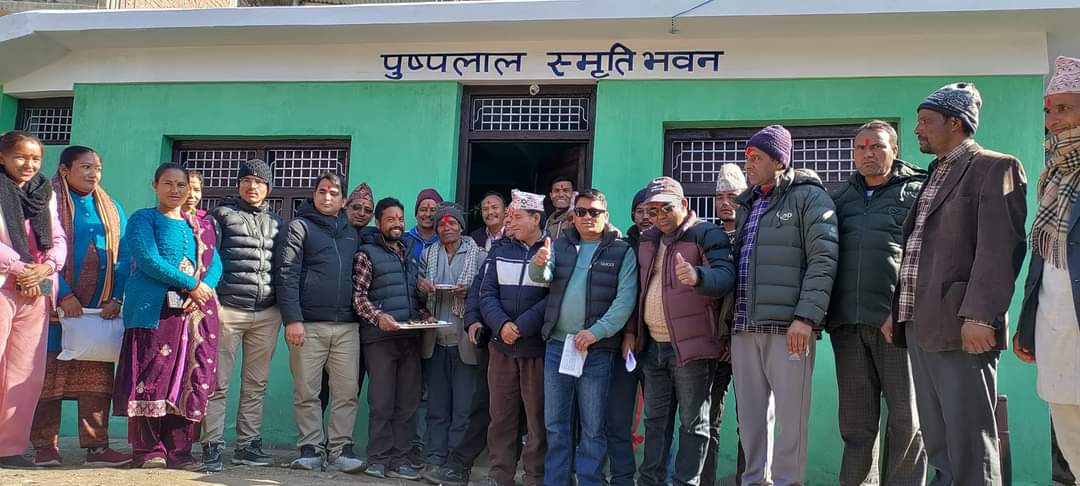 बाजुरामा पुष्पलाल स्मृति भवनको उद्धघाटन