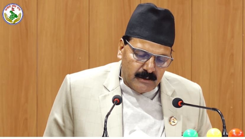 कर्णालीका मुख्यमन्त्रीद्वारा राजीनामाको घोषणा