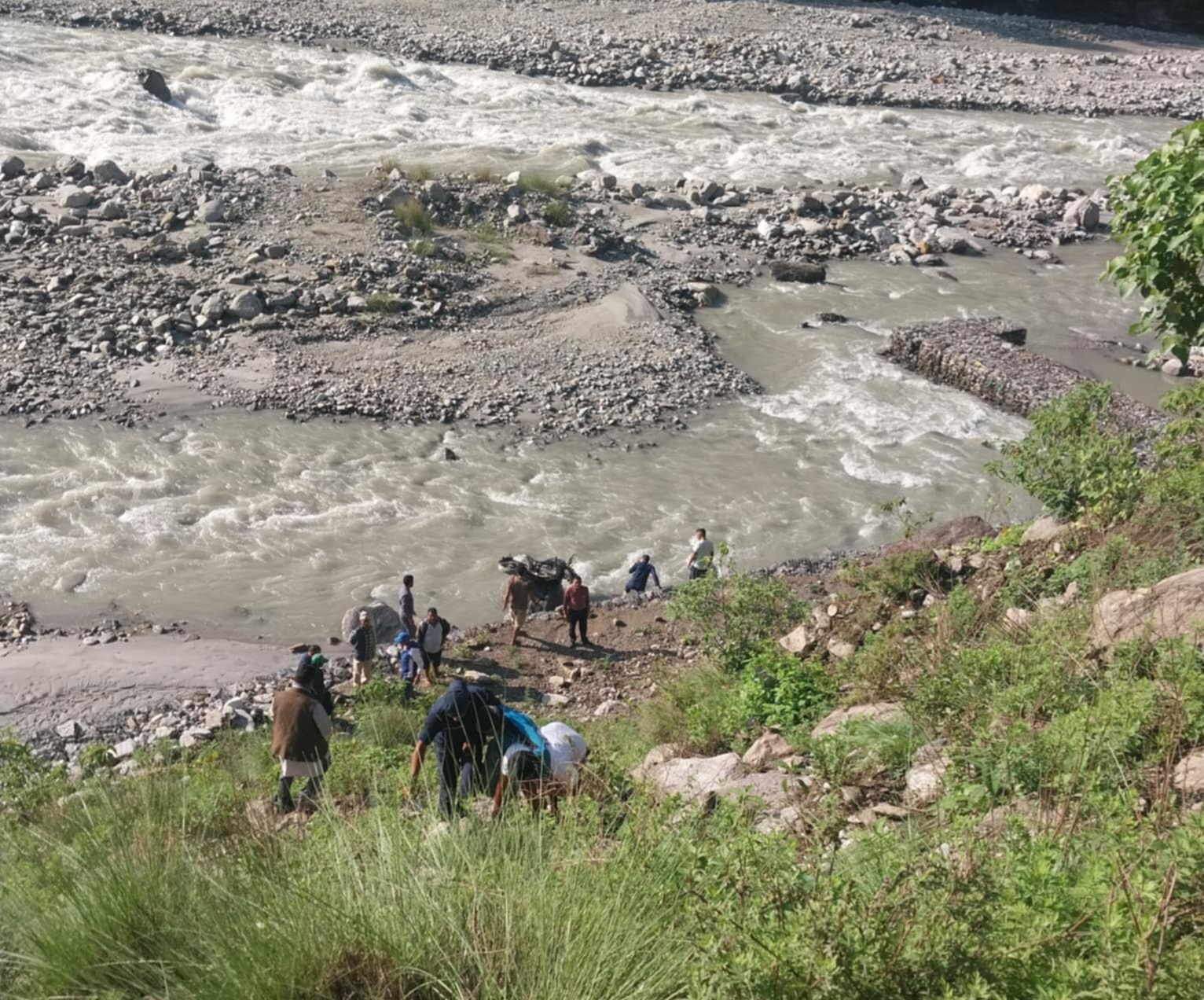 बुढीगंगामा मोटरसाईकल दुर्घटना हुँदा २ जना घाईते