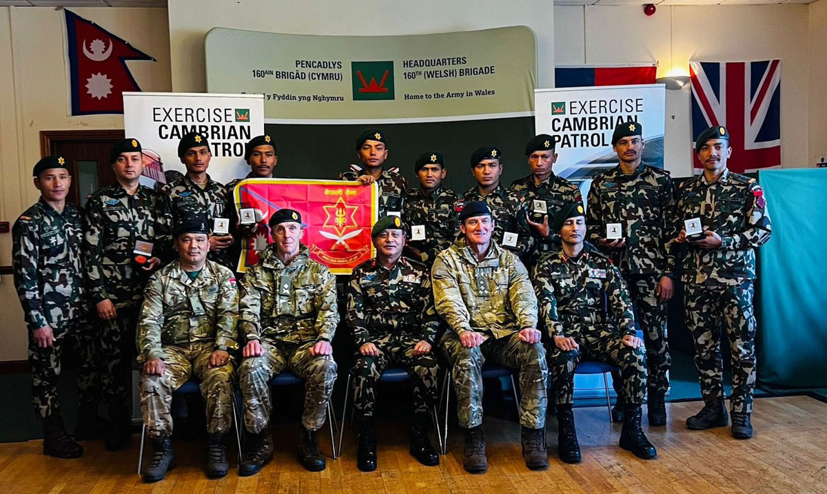 ३७ राष्ट्रलाई पछि पार्दै नेपाली सेनालाई स्वर्ण पदक