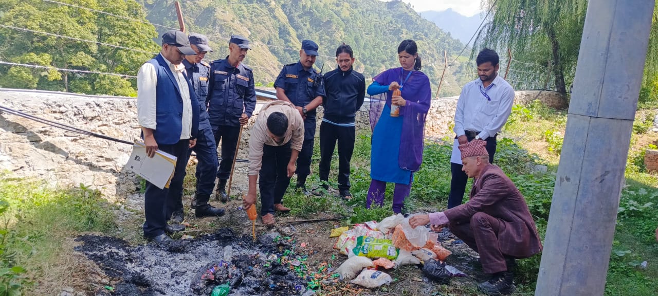 मार्तडी बजार अनुगमन, म्याद गुर्जेका सामान नष्ट