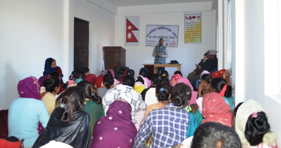 बुढीगंगामा बालविवाह न्युनिकरणका लागि सचेतना अभियान चलाउँदै