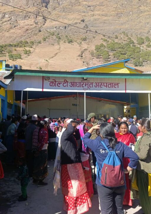 कोल्टीमा संचालन भएकाे निःशुल्क स्वास्थ्य शिविरमा चारहजार बढी लाभान्वित